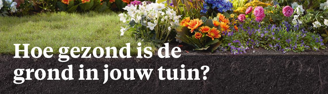 Laat gratis je grond testen in de winkel. Laat gratis je grond testen in de winkel.